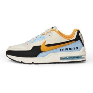 ⚡Nike Men Light Bone/Gold Leaf/Black Leather Premium Lifestyle Running Sneakers